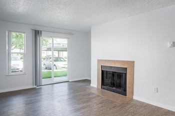 Luxury vinyl plank flooring in select homes